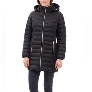 Women’s Michael Kors Packable Down 3/4 Zip Up Puffer
